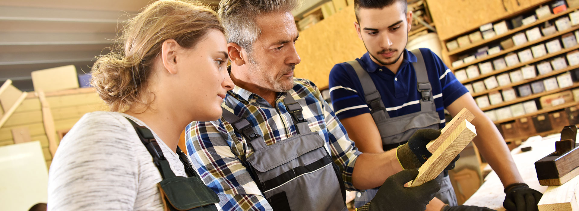 Ausbildung  für den Beruf des Schreinergesellen (m/w/d) und Holzfachwerkers (m/w/d) 